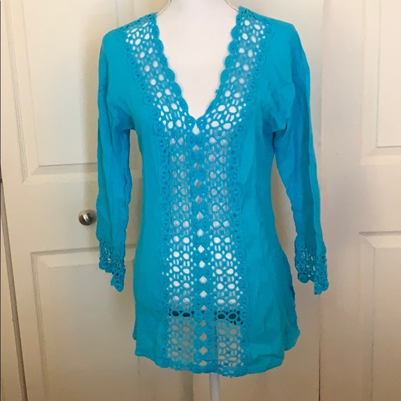 Crochet trimmed tunic - Picture 3 of 7